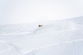 Freeriding powder snow skiing in Montafon, Vorarlberg by Leo Schindzielorz