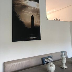 Customer photo: The Cathedral Tower under a threatening sky. by Ramon Mosterd, on canvas