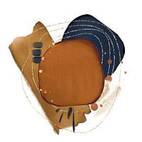 Abstract Art with Watercolor Shapes
