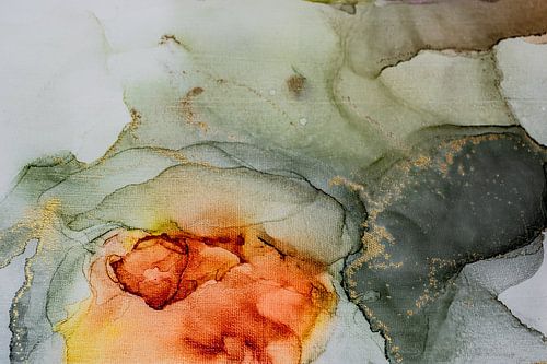 Art abstrait en Alcohol Ink - Peinture moderne sur toile