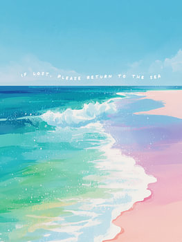 Beach in colour