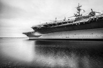 USS Midway In Monochrome by Joseph S Giacalone Photography