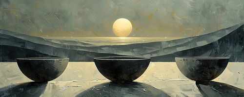 Paysage d'hiver abstrait