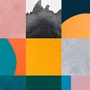 Abstracte collage 4 van Vitor Costa thumbnail