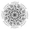 Collectieve Wisdom - Mandala Handgemaakte Tekening Zwart Wit van Tessa Smits Art