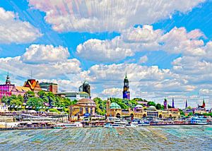 Elbe et ponts d'atterrissage
