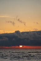 Zonsondergang op het eiland Texel