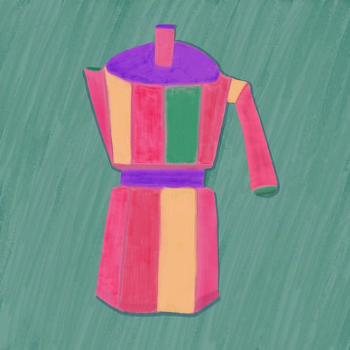 COLORFUL COFFEE POT