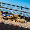 Formula Renault car dives into the gravel by autofotografie nederland