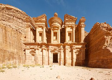 Ad Deir in Petra, Jordanië van x imageditor