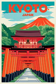 Kyoto, Japan van Poster Art Shop