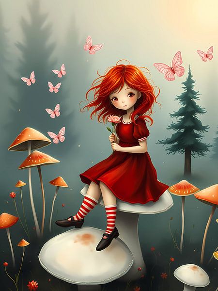Fée des champignons par haroulita