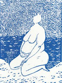 pureté sur la plage sur Kirsten Benschop-Pater