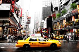 Taxi @ New York Times Square von Lars Scheve