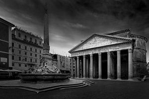 Pantheon in Rom - Schwarz und weiß
