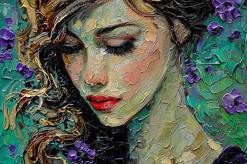 schilderachtig beeld van vrouw