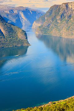 Aurlandsfjord, Noorwegen van Henk Meijer Photography