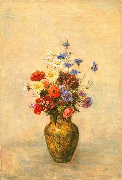 Blumen in einer Vase , Odilon Redon