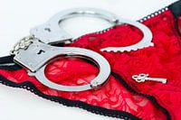 Handcuffs, red panties and key 2