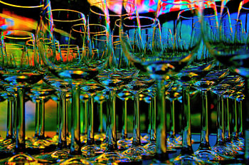 Multi-coloured glasses
