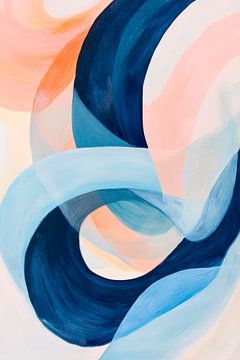 Mouvement ondulatoire abstrait et coloré sur Poster Art Shop