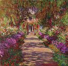 Ein Weg in Monets Garten, 1902, Claude Monet von Bridgeman Masters Miniaturansicht