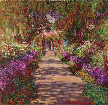 Un chemin dans le jardin de Monet, 1902, Claude Monet