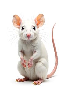 RATTE: Premium Porträt Fine Art Wandbild