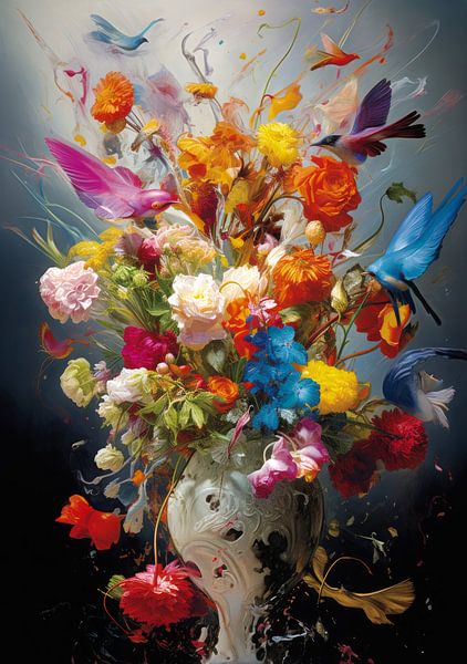 Colourful Birds 5 by DNH Expressions