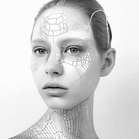 Zwart wit | simpel | dame