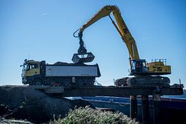 Zand vanuit het schip voor de A27