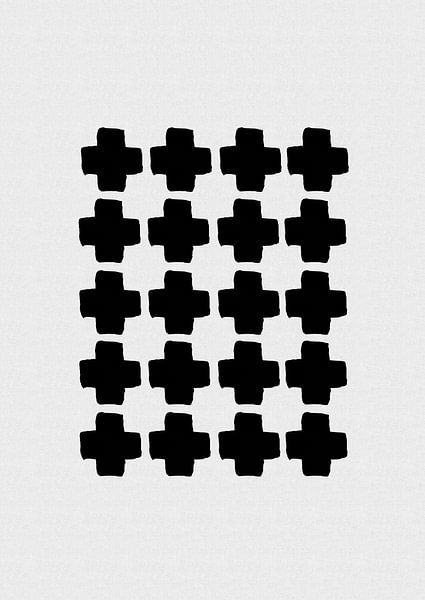 Black and White Abstract III by Orara Studio