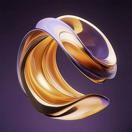 Glasmal met patroon