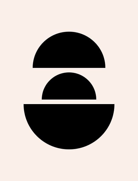 Cirkels. Retro jaren 20 vintage geometrische vorm Nr. 9 van Dina Dankers