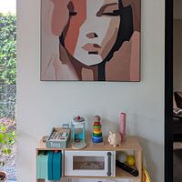 Klantfoto: Earth tones woman (gezien bij vtwonen) van Bianca ter Riet, als ArtFrame