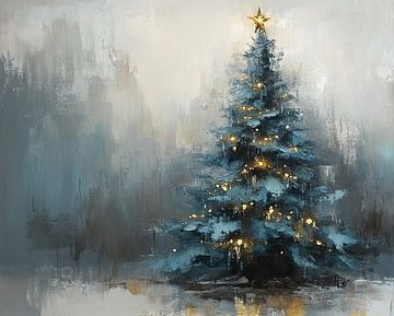 Christmas tree | Blue Christmas by Wonderful Art