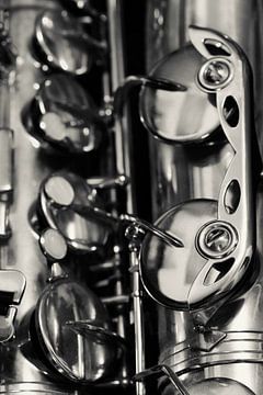 The Saxophone - Monochrome Version von Rolf Schnepp