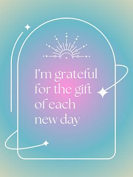 Grateful - Affirmatie Print