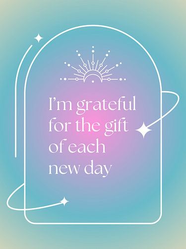 Dankbar - Affirmation drucken