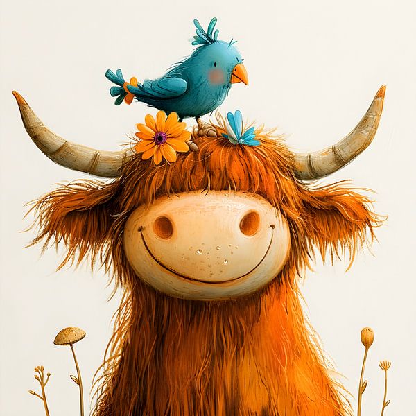 Cute Scottish Highlander by But First Framing