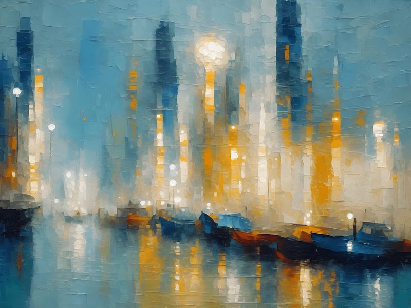 Avond op zee van Jolique Arte
