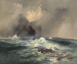 Thomas Moran~Fingal vers 8217s, Grotte, île de Staffa, Écosse