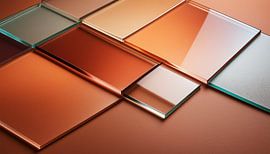 Glas met verschillende kleuren