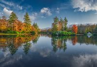 Herfstkleuren bij de vijver in Paleis het Loo