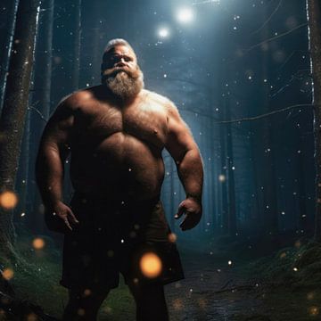 Somber bos van BEARpictureart