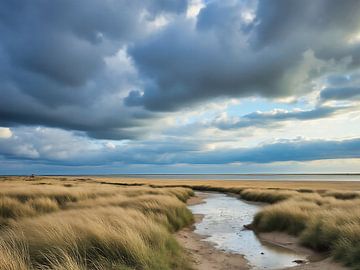 De kust bij de Waddeneilanden van The Photo Artist