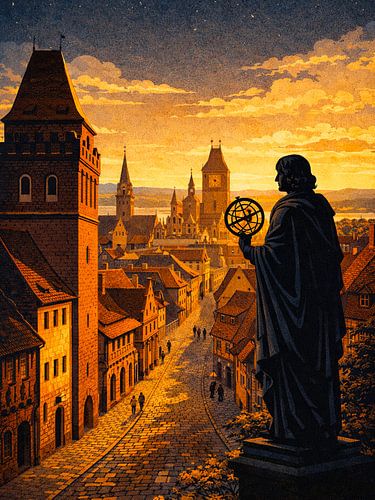 Guardian of Time Over the Old Town