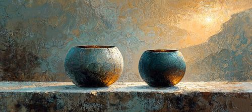 Stilleben Erdtöne | Rustikal Orb Harmony von Kunst Laune
