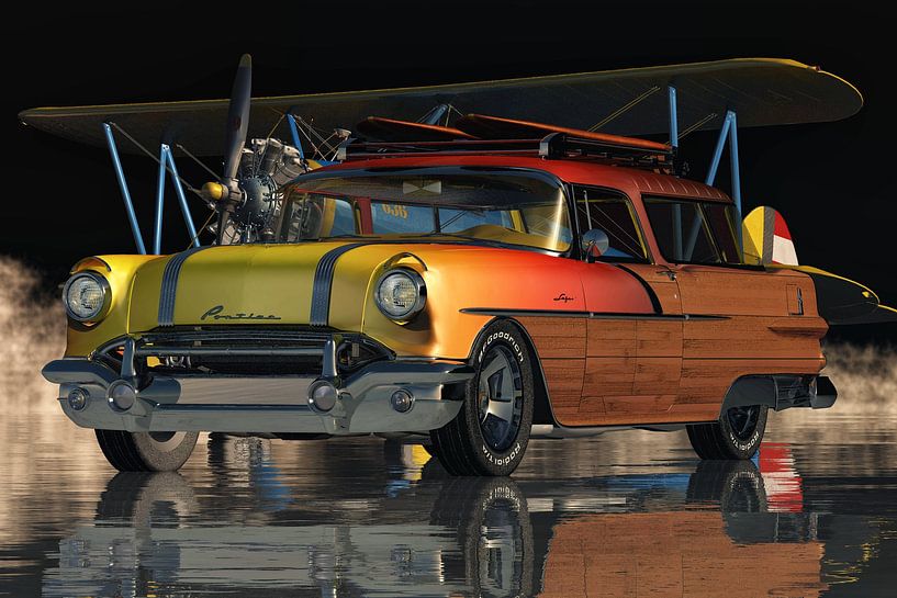 Pontiac Safari Station Wagon Surfer Edition de 1956 par Jan Keteleer