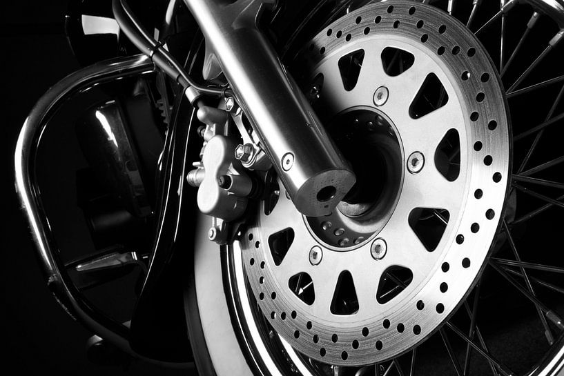 Suzuki Cruiser front wheel brake disc by Sjoerd van der Wal Photography